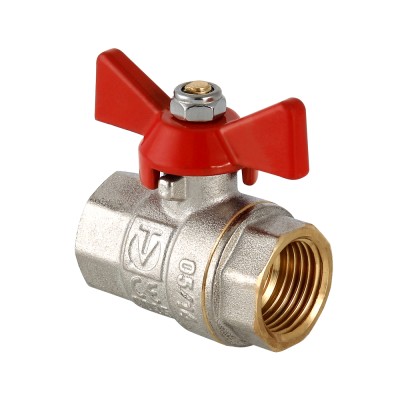 Кран шаровый 1/2" ВВ, бабочка VT217 купить в СОМ