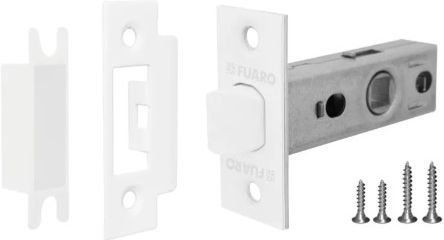 Защелка врезная FUARO PLASTP12-45-25 WH белый купить в СОМ