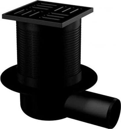 Трап сливной Alcaplast АРV31Black, 105 х105/50 мм. черный матовый купить в СОМ