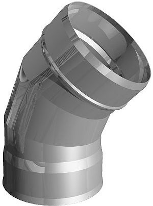 Отвод УМК, 200мм, 135°, нержавеющая сталь 0.5мм купить в СОМ