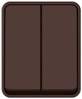 Выключатель AtlasDesign PROFI54 2кл. ОП коричневый IP54 10AX ATN546051 купить в СОМ
