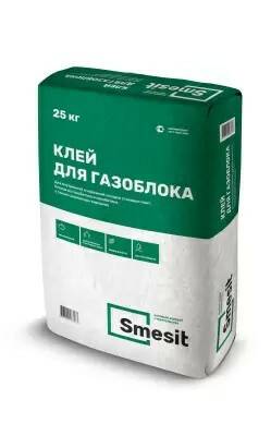 Клей для газобетона (газоблока) СМЕСИТ, 25 кг купить в СОМ