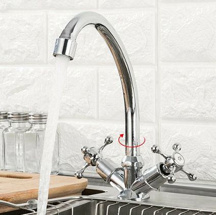 Смеситель для мойки Frud R40108, двухвентильный купить в СОМ
