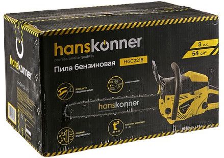 Бензопила Hanskonner HGC2218, 2200Вт, шина 45см купить в СОМ