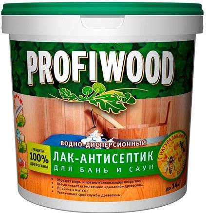 Лак полиакриловый Profiwood, для бань и саун, 0.9 кг купить в СОМ