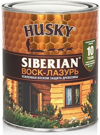 Воск-лазурь Husky Siberian, белый, 0.9л купить в СОМ