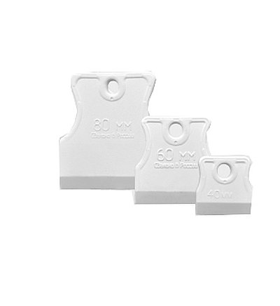 Набор шпателей резиновых White Edition 40/60/80мм, белые купить в СОМ