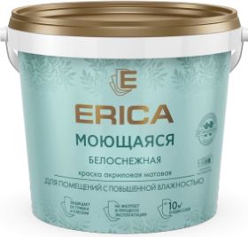 Краска акриловая Erica, моющаяся, 1.4 кг купить в СОМ