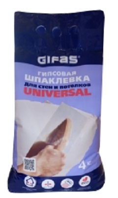 Шпатлевка гипсовая Gifas Universal , 4 кг купить в СОМ
