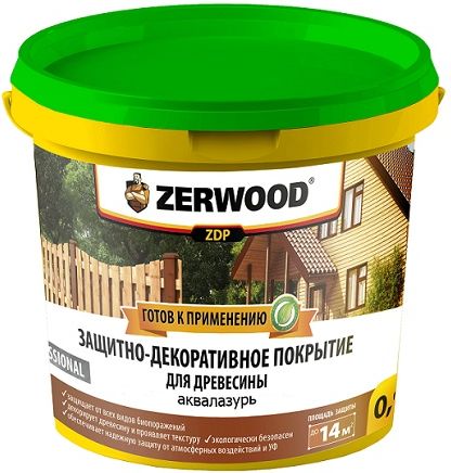 Антисептик Zerwood ZDP Аквалазурь, дуб, 0.9 кг купить в СОМ