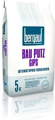 Штукатурка гипсовая Bergauf Bau Putz Gips ,5 кг купить в СОМ