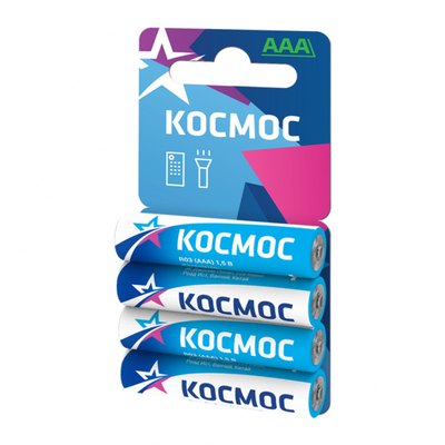 Элемент питания солевой КОСМОС, R03/286 BL4 купить в СОМ