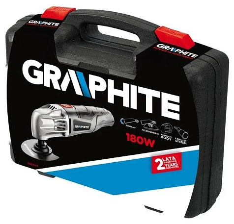 Многофункциональный инструмент GRAPHITE 59G020, 180Вт, насадки, кейс купить в СОМ