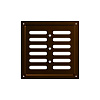Решетка 2020MER 200x200 Metallic brown регулируемая купить в СОМ