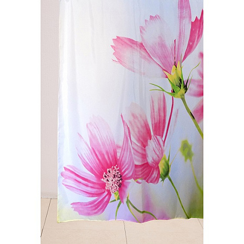 Шторка для ванной Delphinium WS-817, лето, 180х180 см купить в СОМ