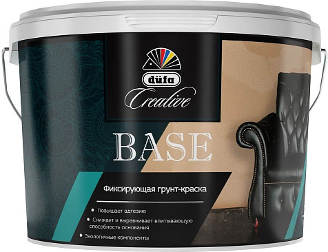 Грунт-краска Dufa Creative Base, фиксирующая, 4 кг купить в СОМ