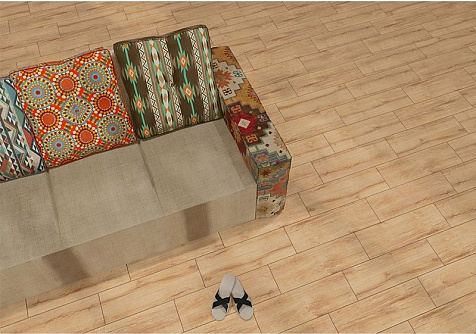 Керамогранит Global Tile Хива  Медовый, 197х600х9.5 мм, 9 шт. = 1.06 кв. м GT206024519MCR купить в СОМ