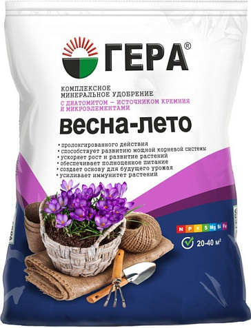 Удобрение Гера Весна Лето 0,9кг с диатомитом купить в СОМ