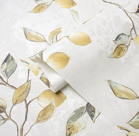 Обои виниловые на флизелиновой основе 587361 Victoria Stenova Лимон, 1.06 х 10.05 м . купить в СОМ