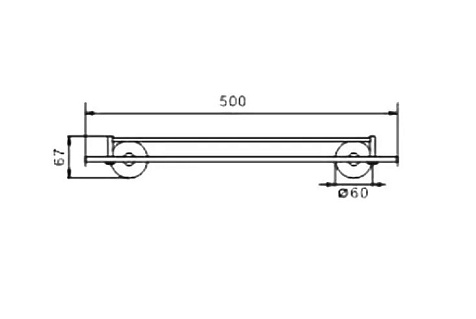 Полка для ванной Haiba HB8307 одноярусная, стекло купить в СОМ