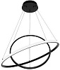 Люстра светодиодная InHome ESTETIKA RING 95W, 5700lm, 3-4-6K, 600х400х200, ПДУ, черный купить в СОМ