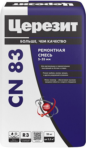Ремонтная смесь Церезит СN 83, 25кг купить в СОМ
