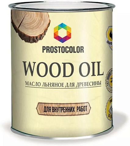 Масло льняное Prostocolor Wood Oil, для древесины, 0.75 л купить в СОМ