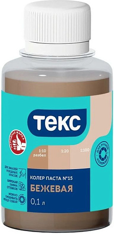 Паста колеровочная Текс, бежевый, 0.1 л купить в СОМ