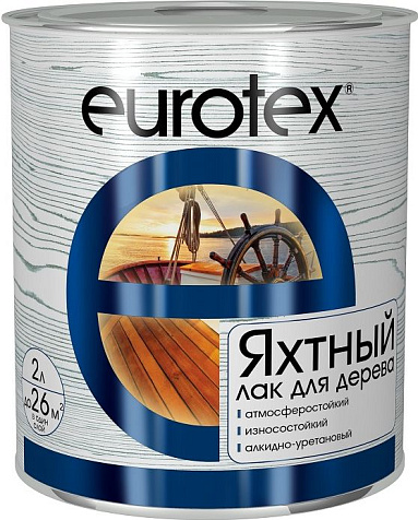 Лак яхтный Eurotex, полуматовый, 2 л купить в СОМ