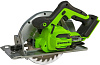 Пила циркулярная Greenworks GD24CS, 24В, Li-ion, без АКБ и ЗУ, 185х20мм, бесщеточная купить в СОМ