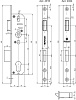 Корпус узкопрофильного замка с защелкой FUARO PROF4916-25/92 CP хром купить в СОМ