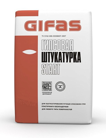 Штукатурка гипсовая Gifas Start, 5 кг купить в СОМ