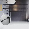 Перегородка душевая Veconi KR77B-90-01-C8, 90 х200 см, черный профиль, стекло 8 мм купить в СОМ