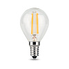 Лампа светодиодная Gauss Filament, Шар 9Вт, 680Lm, 2700К, Е14 купить в СОМ