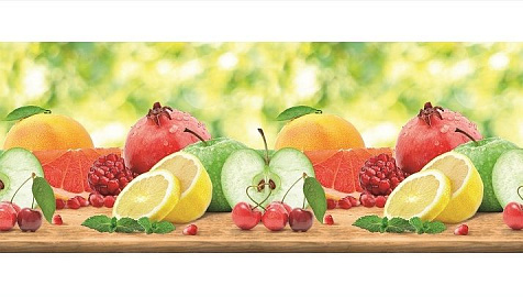 Фартук кухонный АБС Фрукты 3х0.6м купить в СОМ