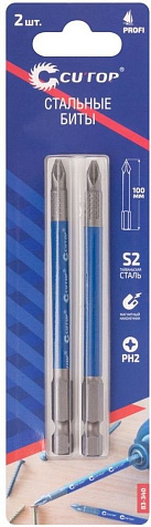 Бита CUTOP Profi, PH-2 х100 мм, 2шт купить в СОМ