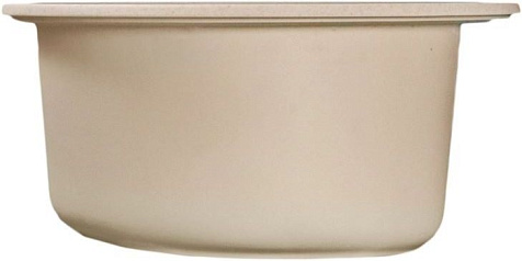 Мойка каменная Mixline ML-GMS101 Стандарт, d480 х190 мм, врезная, бежевый купить в СОМ