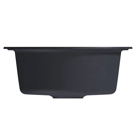 Мойка каменная Mixline ML-GM11, d500 х180 мм, врезная, антрацит купить в СОМ