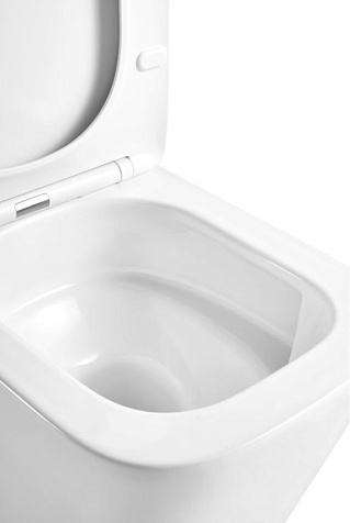 Унитаз подвесной Taliente Correto CR55003, безободковый, торнадо, сиденье микролифт купить в СОМ