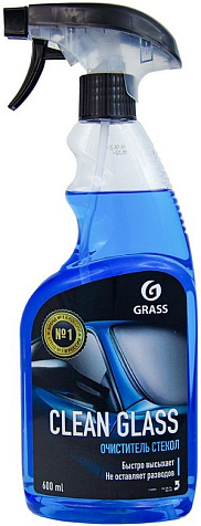 Средство для стекол и зеркал автомобиля Clean glass 600мл триггер купить в СОМ