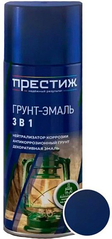Грунт-эмаль аэрозоль Престиж, RAL5005 синий, 520 мл купить в СОМ