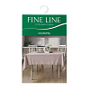Скатерть Fine Line 145х145 рогожка 62077-3 Ромбы бежево-белые купить в СОМ