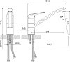 Смеситель для мойки Iddis Male MALBN00i05, латунь, сатин купить в СОМ
