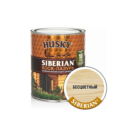 Воск-лазурь Husky Siberian, бесцветный, 0.9л купить в СОМ