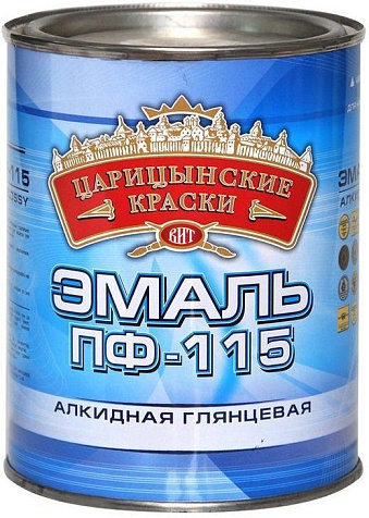 Эмаль ПФ-115 Царицынские краски, серый, 0.8 кг купить в СОМ