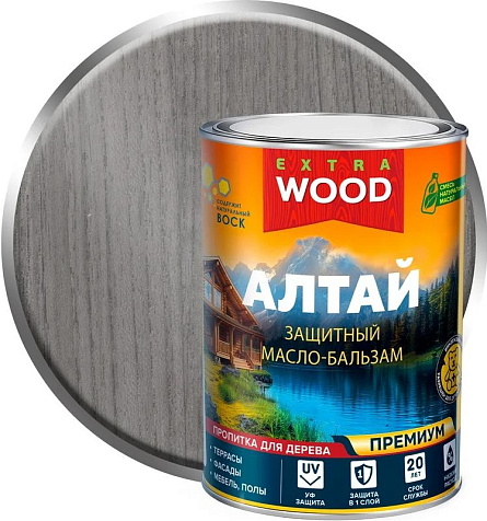 Масло-бальзам АЛТАЙ WOOD EXTRA деревозащитный, универсальный, белуха, 0.75л купить в СОМ