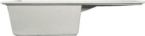 Мойка каменная Mixline ML-GMS107 Стандарт, 770 х493 х190 мм, врезная, серый купить в СОМ