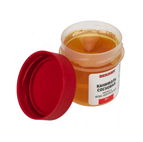 Канифоль REXANT, сосновая, флюс НЕЙТРАЛЬНЫЙ, марка А, 20г купить в СОМ