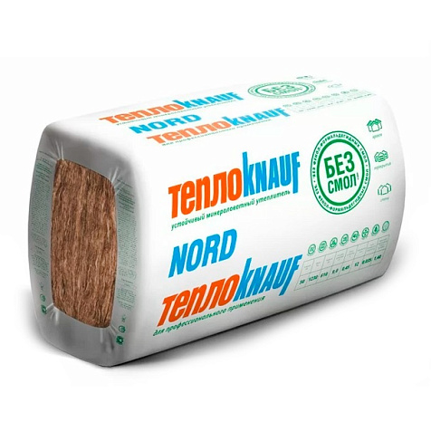 Минеральная плита ТеплоКнауф НОРД, 1250x600x50, 12 шт в упаковке купить в СОМ