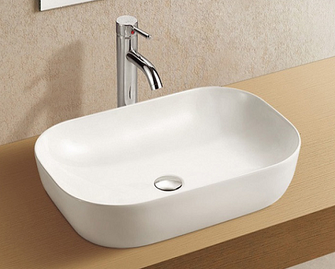 Раковина накладная Azario AZ-2143P, 600 х400 х145 мм купить в СОМ